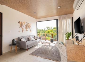Departamento de 2 habitaciones, Tulum · Departamento Tulum Aldea Zama Roof con Jacuzzi Privado Incluye Luz