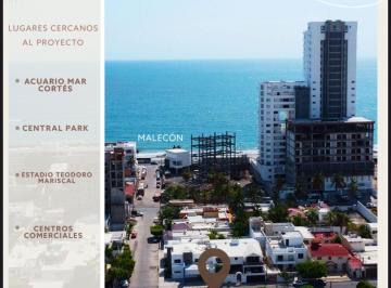 Departamento de 2 habitaciones, Mazatlán · Departamento en Venta en Mazatlán en Amberes Condóminos Cerca de La Playa