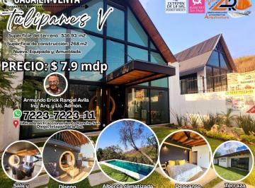 Casa de 4 habitaciones, Ixtapan de la Sal · Casa Tulipanes V Completamente Nueva, Amueblada, Decorada, con 4 Recámaras, Jardín y Alberca.