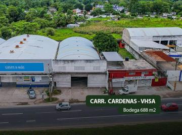 Bodega comercial , Cárdenas · Bodega en Renta, Carr. Cárdenas - Vhsa, Sup. 688 m² F - 553