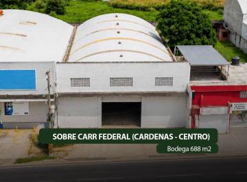 Bodega comercial , Cárdenas · Bodega en Renta, Carr. Cárdenas - Vhsa, Sup. 688 m² F - 553