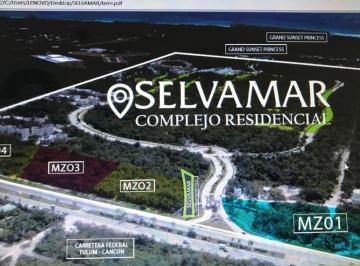 Terreno / Lote , Solidaridad · Venta Lotes Residencial Selvamar a m del Mar Caribe Playa del Carmen