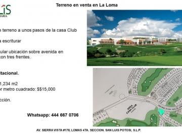 Terreno / Lote · 1234m² · Terreno - Club de Golf La Loma