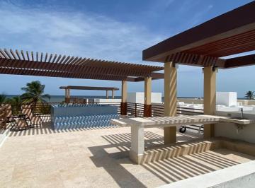 Villa · 4 Recámaras · 2 Estacionamientos · En Renta Villa Frente Al Mar en San Bruno, Yucatán