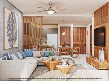 Departamento · 84m² · 1 Recámara · Apartamento Preventa Puerto Morelos 1 Habitacion Planta Baja con Vista Al Mar
