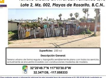 Terreno / Lote , Playas de Rosarito · Venta Terreno Urbano