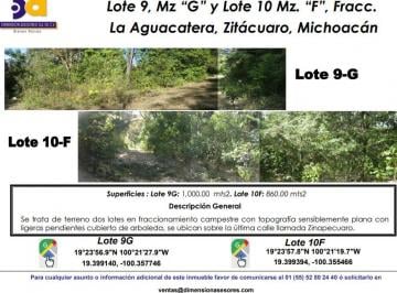 Terreno / Lote , Zitácuaro · Se Venden Dos Lotes en Fraccionamiento Campestre