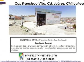 Bodega comercial , Juárez · Se Vende Bodega