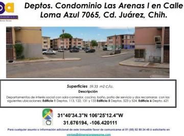 Departamento de 2 habitaciones, Juárez · Se Venden 7 Departamentos de Interes Social