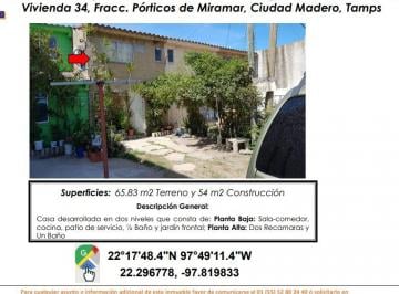 Casa de 2 habitaciones, Ciudad Madero · Se Vende Casa
