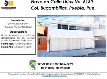 Bodega comercial , Puebla · Se Vende Nave Industrial con Oficinas