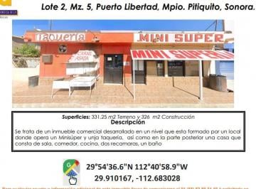 Local comercial , Pitiquito · Se Vende Inmueble Comercial / Opera Como Minisuper