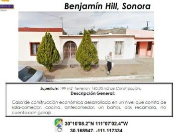 Casa de 2 habitaciones, Benjamín Hill · Se Vende Casa