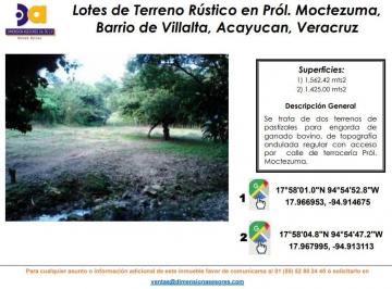 Terreno / Lote , Acayucan · Se Venden 2 Terrenos Rusticos de Pastizales