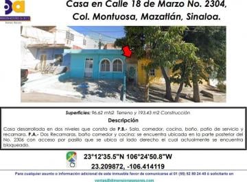 Casa de 3 habitaciones, Mazatlán · Se Vende Casa / Escriturada