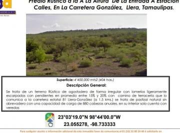 Terreno / Lote , González · Se Vende Terreno Rustico de Agricultura y Agostadero