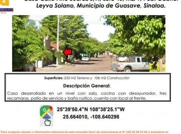 Casa de 2 habitaciones, Guasave · Se Vende Casa