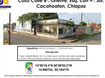 Casa de 3 habitaciones, Cacahoatán · Se Vende Casa