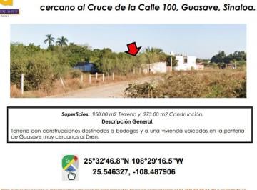 Casa de 2 habitaciones, Guasave · Se Vende Terreno con Construccion