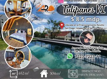 Casa de 4 habitaciones, Ixtapan de la Sal · Tulipanes VI – Nueva, Amueblada y Equipada con Alberca y Suite Independiente Rancho San Diego.