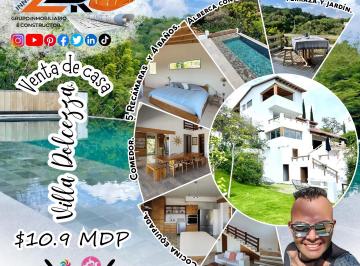 Casa de 5 habitaciones, Ixtapan de la Sal · Casa Villa Dolcezza con Picina con Rebosadero, Amplio Jardín, Amueblada, Equipada y Hermosas Vistas.