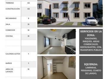 Departamento de 2 habitaciones, El Marqués · Departamento en Venta Real Solare, Planta Baja, 2 Recam. Comercio, Escuelas, Transp. Publico, 43 m².
