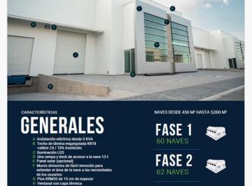 Nave industrial , Pedro Escobedo · Naves en Renta Parque Industrial, $95 X m², Ejemplo: T:584 m², C: 457 m², Seguridad, Amenidades.