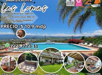 Casa de 6 habitaciones, Ixtapan de la Sal · Lomas, Propiedad Equipada con Alberca, Jacuzzi, Amplio Jardín Palapa, Terraza y Vistas Panorámicas.