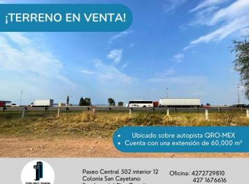 Terreno comercial , San Juan del Río · Terreno en Venta de 60000 m² Sobre Autopista Queretaro Mexico