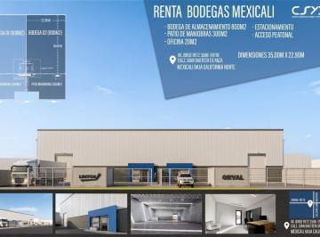 Bodega comercial , Mexicali · Bodegas en Renta 800 m² Excelente Ubicación