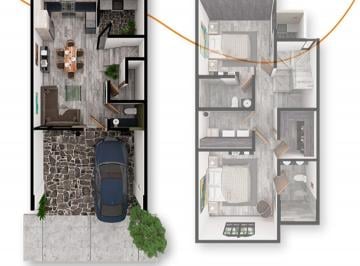 Casa de 2 habitaciones, Tlajomulco de Zúñiga · Bellisima Casa Nuevecita en Coto Punto Madero, Col. Santa Anita, Tlaq. Jalisco