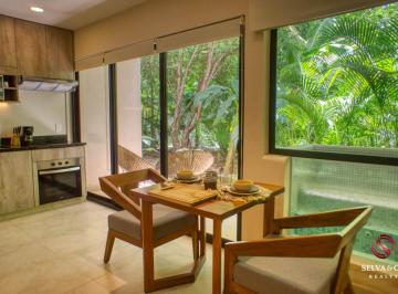 Departamento de 1 habitación, Tulum · Departamento con Jacuzzi y Jardin Privado, en Venta Cacao Tulum en La Veleta