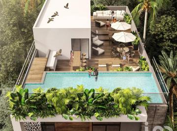 Departamento · 54m² · 1 Recámara · 1 Estacionamiento · Departamento en Venta en Playa del Carmen Centro, Solidaridad, Quintana Roo