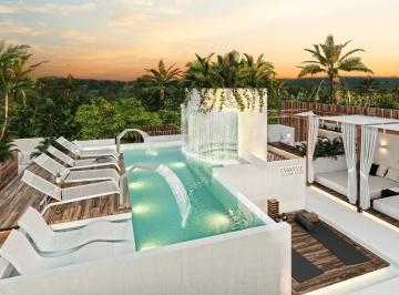 Departamento · 45m² · 1 Recámara · 1 Estacionamiento · Departamento en Venta en Tulum con Recámara Independiente y Piscina Privada