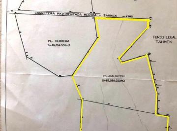 Terreno / Lote · 1m² · 1 Estacionamiento · Terrenos en Venta 2 Predios Juntos. 13.93 Ha Pueblo, Tahmek, Yucatàn.
