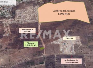 Terreno comercial , El Marqués · Arb - Terreno en Venta en Cumbres del Marques Rtv - Ae - (4)
