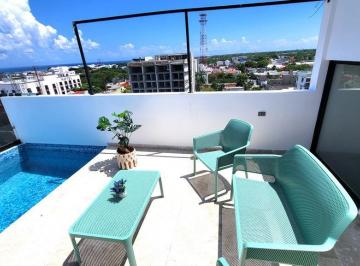 Departamento · 90m² · 1 Recámara · 1 Estacionamiento · Venta Penthouse Alberca Privada Centro Playa del Carmen