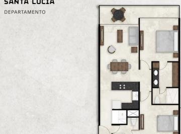 Departamento · 90m² · 2 Recámaras · 1 Estacionamiento · Departamento - Santa Gertrudis Copo