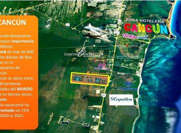 Terreno / Lote · 1m² · 2 Estacionamientos · Terreno en Pre Venta, Lotes Inversión Desde 143 m², 48 Meses Sin Intereses, Cancún.