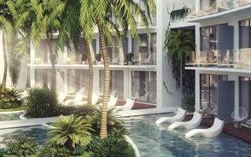 alberca · Departamento, L4 Br3 Ba4, Central Park Lagunas, Tulum