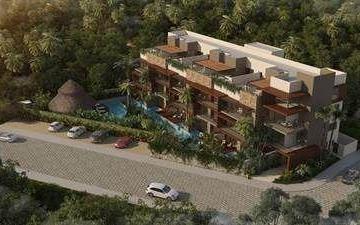 fachada 1 · Departamento, Br2 Ba2, Paramal Ve, Tulum Tulum