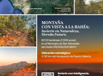 Terreno / Lote · 6218000m² · 621.8 Hectáreas en Venta Bosque Mesófilo, Uma y Vista a Bahía de Banderas | Reserva Natural en Venta