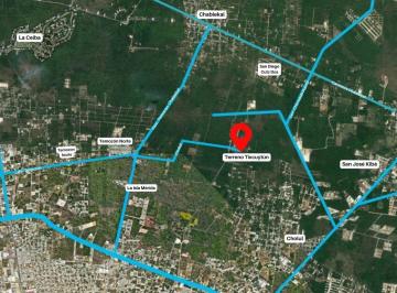 Mapa de la ubicación · Terreno en Venta en Tixcuytun Cerca de Temozon y Cabo Norte