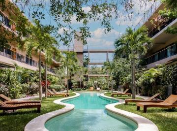 Departamento · 216m² · 2 Recámaras · Departamento Penthouse de 2 Rec con Alberca Privada en Aldea Zama