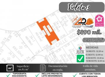 Terreno / Lote , Ixtapan de la Sal · Lote Violeta 34 - 3 con Vista y en Zona Vip. Incluye Proyecto Todos Servicios