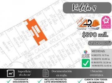 Terreno / Lote , Ixtapan de la Sal · Lote Violeta 34 - 4 Mza Xviii Rancho San Diego en Nueva Zona