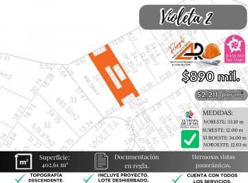 Terreno / Lote , Ixtapan de la Sal · Lote Violeta 34 - 2 Mza Xviii Frac Rancho San Diego Ixtapan Sal Edomex