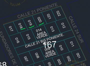 Terreno / Lote · 345m² · Lots Of 345 Sqm, H2 Density, Close To 5th Avenue in Tulum