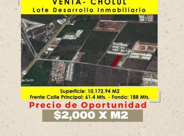 Terreno / Lote , Mérida · Terreno en Venta en Cholul