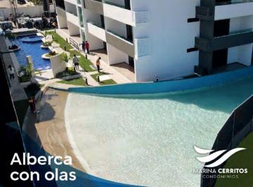 Departamento de 1 habitación, Mazatlán · Departamento con Alberca de Olas en Marina Cerritos Condominos